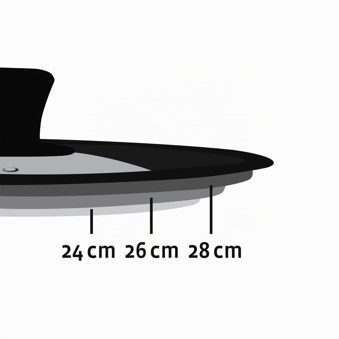 Xavax - Coperchio Universale per pentole, 24/26/28 cm, Vetro
