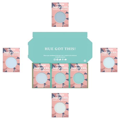 Rust-Oleum Bathroom Cabinet Paint in Matt Finish – Soft Blues Tester Box