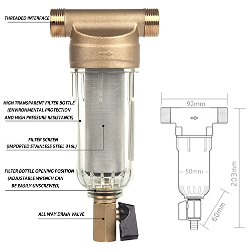 Riutilizzabile Filtro per Sedimenti Spin