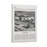 Potsdam-Druck, Schwarz-Weiß, Potsdam-Wandkunst, 