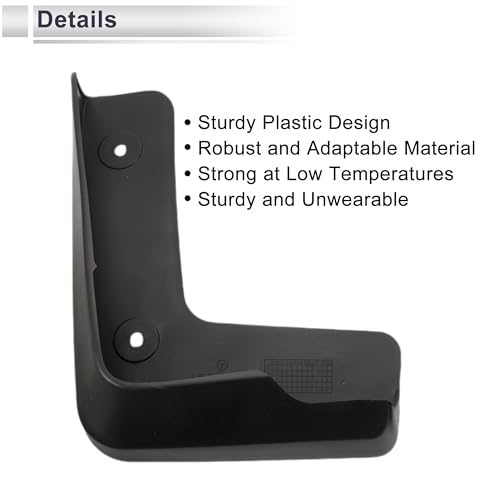 Image of X AUTOHAUX 1set Front and Rear Mud Flaps Splash Guards Mud Guards for Acura TLX-L 2018-2021 W /Mount Accessories