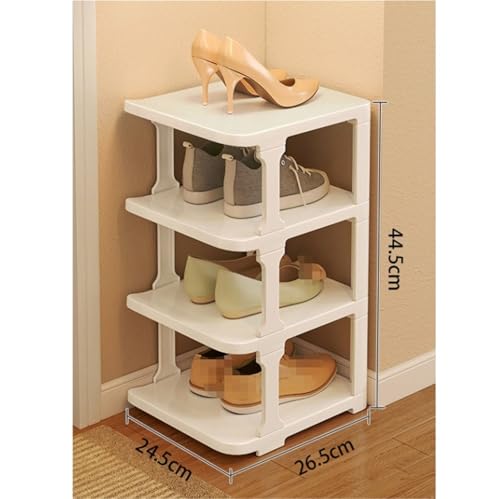 Rangement chaussures vertical plastique Nizer étagère empilable petit espace et meuble placard - 3