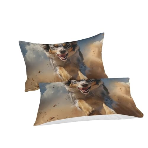 Housse de couette berger allemand 140x200 microfibre 3 pièces - 3