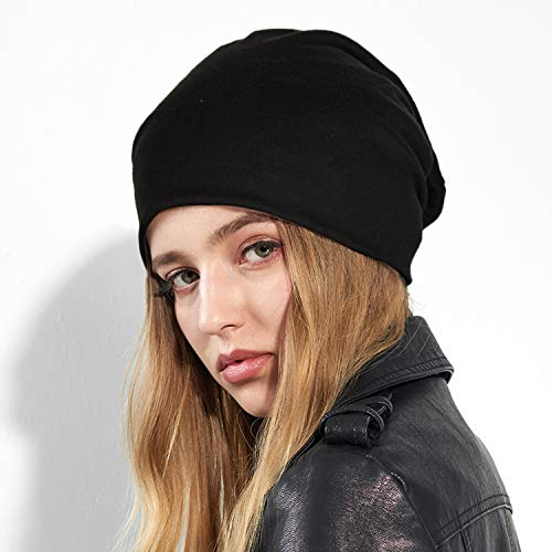 Ellewin Cotton Slouchy Beanie Hip-Hop Soft Lightweight Running Beanie Adult Dwarf Hats Chemo Cap For Men Women #TOP5