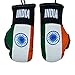 Mini guantes de boxeo con bandera de la India para colgar en el interior del coche, 2 unidades, guantes de la bandera de la India