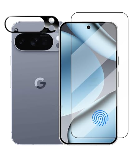 Image of WonRia 1+1 Pack - Tempered Glass Compatible with Google Pixel 10 Pro XL 5G with 3D Camera Lens Protector Guard 9H Hardness Screen Guard Protector - (Pack of 2)