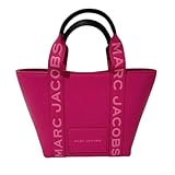 Marc Jacobs Small Pebble Leather Tote with Detachable Crossbody Strap (Hot Pink)
