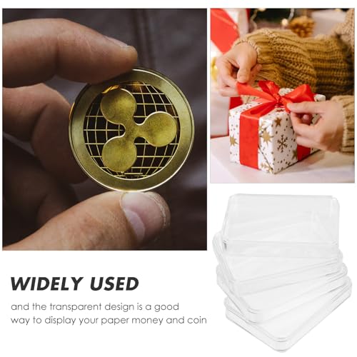 Cajas transparentes para almacenamiento de monedas, pack de 4 miniatura 7