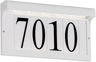 Generation Lighting 96091S-15 Seagull 96091S-15 Traditional LED Address Light from LED Address Light Collection in White Finish, 1-Light, cETL Listed, Safety Rated for Wet Locations