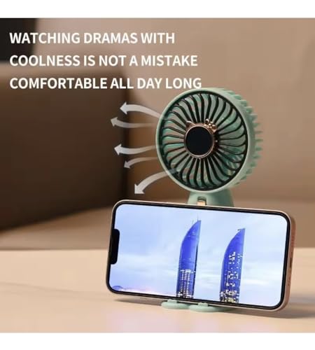 Image of Endzone (2 pack Portable Mini Fan - Rechargeable Hand Fan with Higher Speeds, 2000mAh Battery, Lightweight Design, Low Noise, and Easy Portability for Indoor and Outdoor Use. (2)