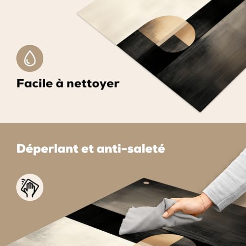 Antisalpicaduras de cocina KitchenYeah negro de 52x70 cm con panel protector de vitrocerámica 7