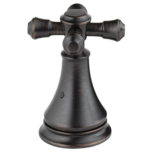 Delta Cassidy Oil Rubbed Bronze Cross Roman Tub Faucet Handle Set