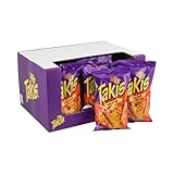 Takis Queso | 18 x 100g | Würzig-scharfe Tortilla-Rollen mit Käse & Chili | Der kultige Snack aus den USA | MHD 08.10.2024