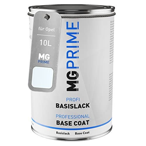 MG PRIME Autolack Dose spritzfertig für Opel 10L / 10U/474 Casablanca Weiss/Blanc Casablanca Basislack 1,0 Liter 1000ml