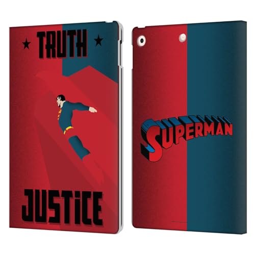Étui portefeuille iPad 10.2 Superman en cuir Head Case Designs