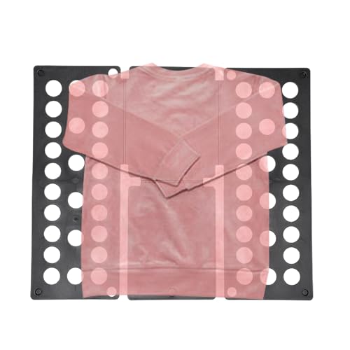 Qiwieod Planche Pliante Pour Vêtements Et Chemises, Plieur De Vêtement, T Shirt Chemise, Dossier De Vêtements, ABS Noir
