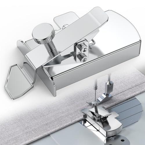 MrCrafts Magnetic Seam Guide, Clip-On Hemmer Ruler for Sewing Machine, Accessories