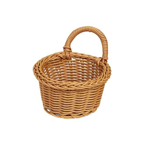 Cesta de almacenamiento decorativa colgante para dormitorio, baño, decoración pastoral del hogar, soporte de polipropileno resistente, fácil de usar, contenedor de almacenamiento de juguetes