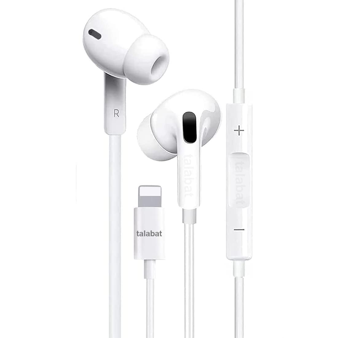 Talabat Lightning Wired Earphone with Woofer Connector(Built-in Microphone & Volume Control) in-Ear Stereo Headphone/Headset Compatible with iPhone 15/14/13 /Pro/Pro Max/12/11/X/Xr/XS/8-White (B0CVV3N84T) Amazon Price History, Amazon Price Tracker