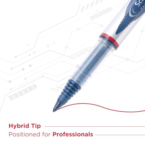 Image of Luxor Schneider, LX Glider Pens, Assorted, Pack of 4, Ink- (Blue, Black, Green, Red), Hybrid Tip, Refillable, Liquid Ink Roller Pen, Smooth Glide, Ideal for Professional Use