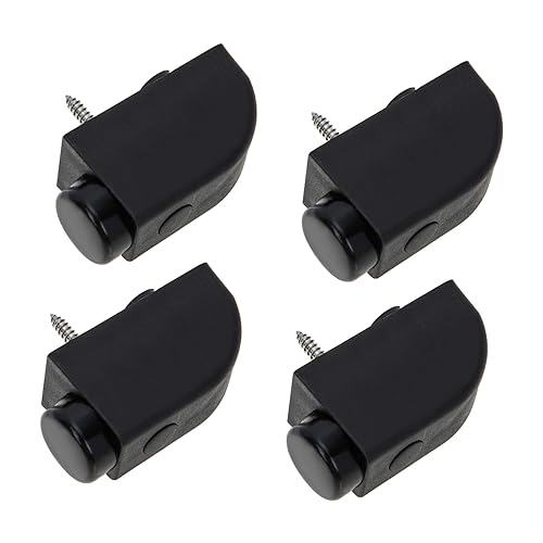 HAMPPLIES 4piezas Cerraduras De Seguridad Para Ventanas Corredizas Tope Para Ventanas De Negro Cerradura De Seguridad Para Puertas Correderas