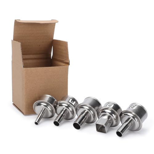 Yihua #3300 Set Di 5 Ugelli Ad Aria Calda (2 Pezzi Da 3,0 Mm, 1 Pezzo Da 4,0 Mm, 2 Pezzi Da 5,0 Mm) Solo Per La Stazione Di Ritrattazione Ad Aria Cald