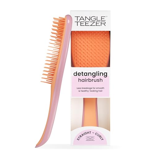 Tangle Teezer The Ultimate szczotka do rozczesywania włosów, do mokrych i suchych włosów, rozczesuje wszystkie rodzaje włosów, zmniejsza łamanie, eliminuje węzły, dwupoziomowe zęby i wygodny uchwyt,