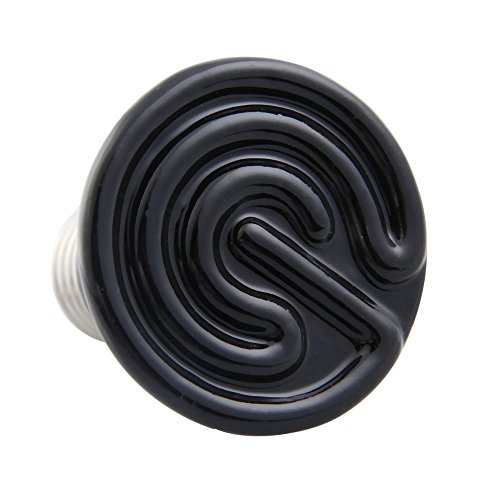 Waerme Infrarot- Lampen- Birne- TOOGOO(R)Mini- Schwarz- keramische Waerme Infrarot- Lampen- Birne (110V/ 75W)-2