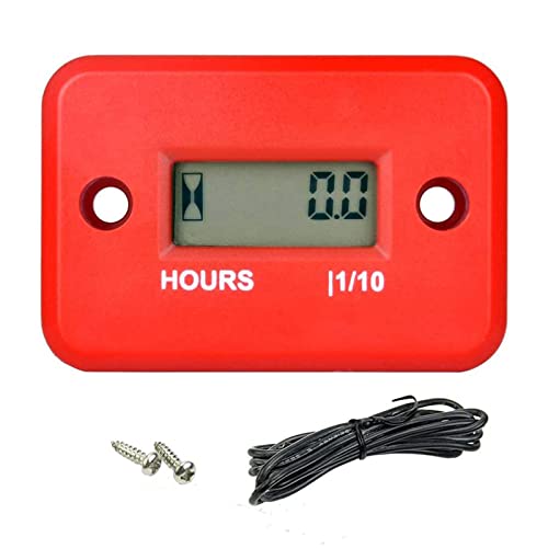 discoGoods Waterproof Digital LCD Inductive Marine Motorcycle ATV Snowmobile Marine Boat Hour Meter