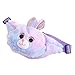 SOIMISS Plüsch Fanny Taille Pack Niedlichen Tier Taille Taschen Kaninchen Puppe Design Umhängetasche für Frauen Mädchen Weihnachten Strumpf Stuffers (Lila)
