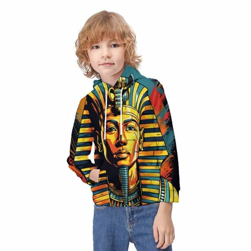 Sweat Le Pharaon impression 3D pull à capuche long pour ado - 3