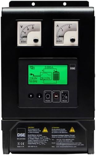 Original DSE BC2410Ei-02-12/24 Volt 10 Amp Enclosed Intelligent Battery Charger (Display & Meters)