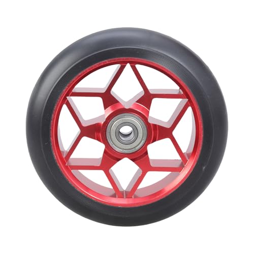 Maigridy Rueda de repuesto para patinete de acrobacias de 110 mm con rodamientos, aleaciones de aluminio, accesorios de patada, repuesto para patinete de acrobacias
