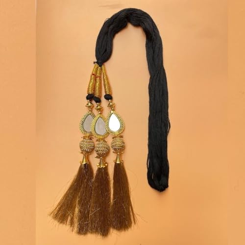 Image of Women's Patiala Shahi Paranda /Parandi Traditional Hair Accessory Braid Tassles /Hair Extension /Choti for women and girl