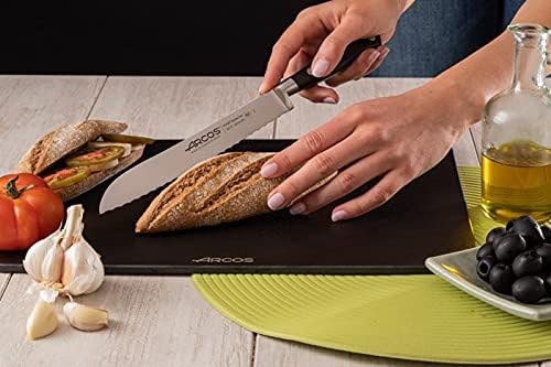Miniatura 8 de Arcos Cuchillo Pan de Acero Inoxidable Nitrum de 8 Pulgadas y Hoja de 7.874 in. Obtenga una gran variedad de cortes para su comida Cuchillo ideal