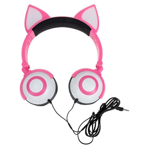 Casque audio oreilles de chat pliable soulageant la fatigue auriculaire