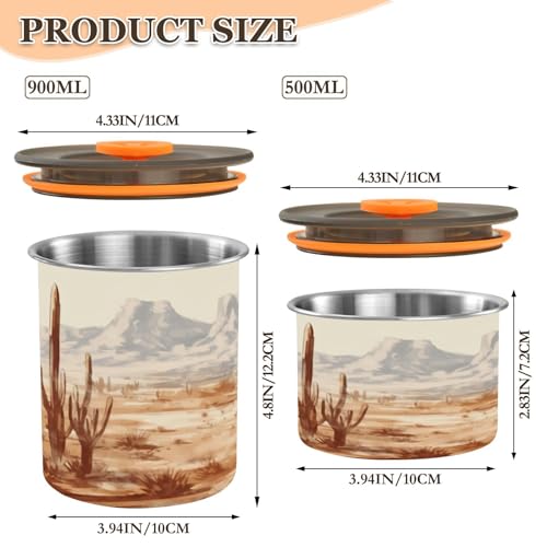 Lata hermética para café de acero inoxidable 500ml miniatura 2