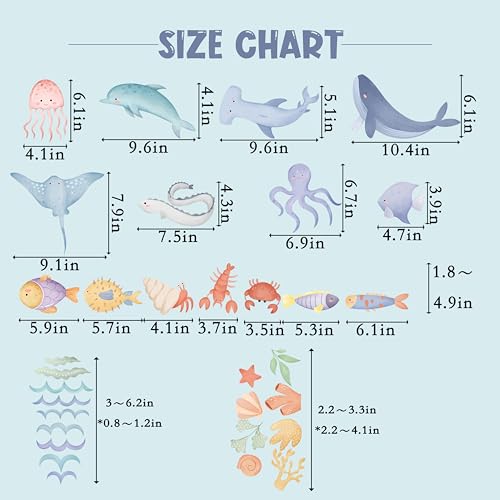 Vinilo decorativo Animales Marinos para Pared miniatura 2