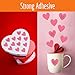 1274 PCS Pink Heart Shaped Stickers, Self-Adhesive Color-Code Stickers Love Decorative Labels Use for Valentine's Day, Holiday, Gifts, Wedding, Anniversary, Award Charts (1