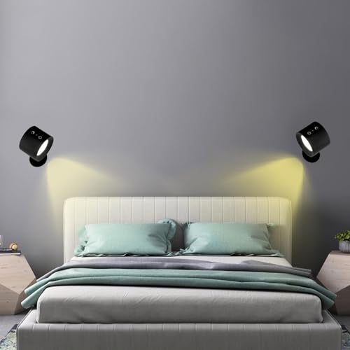Aplique de pared recargable con luz LED multicolor regulable casa 3
