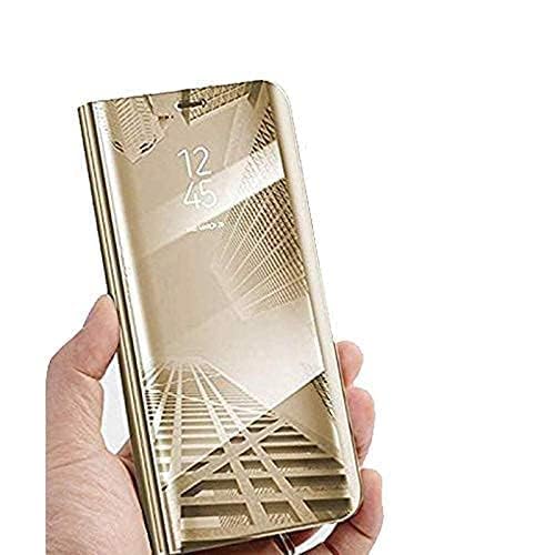 Flip Case for iPhone 16e – Gold, Flip Cover, Ultra Slim Clear View Standing Cover Flip Case for iPhone 16e – Gold