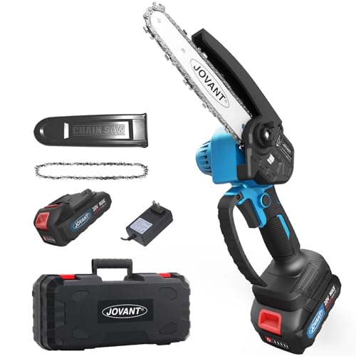 Jovant 6 Inch Mini Chainsaw Cordless, Lightweight Handheld