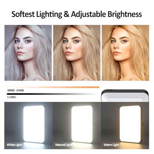 Luz LED de video para eliminar sombras molestas iluminacion de 6500K de 4 W recargable 4