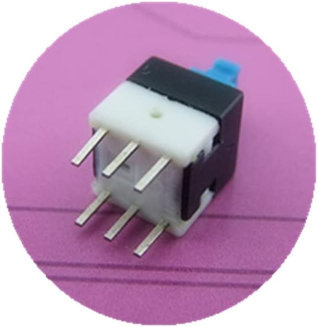 20PCS 8mmx8mm Blue Self-Locking Switch 500V AC/Min Button Key Micro Switch for DIY RC Models