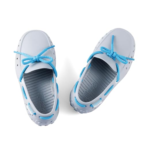 Image of People Footwear Senna Kids - Waterproof Slip-On Rubber Loafers, Lightweight Durable Boat Shoes for Boys & Girls, Non-Slip Water Shoes for Outdoors