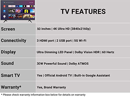 Hisense 108 cm (43 inches) 4K Ultra HD Smart Certified Android LED TV 43A6GE (Black) - Image 4