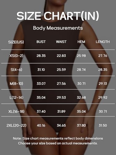PINKMSTYLE Bodysuit Tank Tops for Women Sexy Sleeveless Double Lining Tummy Control Thong Body suits Top Coffee X-Large — view 6