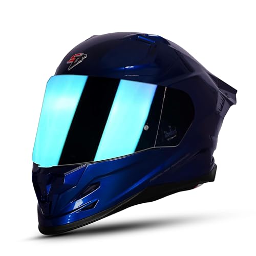 Image of Steelbird SBH 61 SXE Pinlock ISI and Dot Certified Full Face Helmet for Men and with Inner Silver Sunshield
