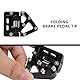 IUVWISN Dirt Bike Bremspedal hinten klappbar verlängert universal für XC XCF SX SXF XCW EXC EXCF FC TC 125 150 250 300 450 500 Enduro Motocross schwarz