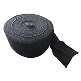 BALSAT Funda de Aalgodón para Jamones | Bobina de 10Kg con 100m de Longitud, Para 11 Jamones | Protección de Frescura | Presentación Profesional para Carnicerías, Charcuterías y Restaurantes | Negro